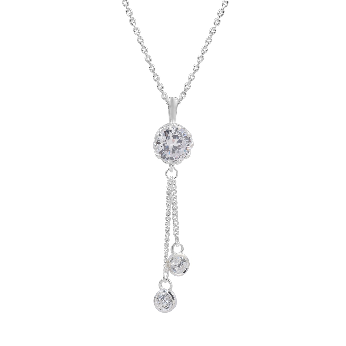Elegance Elevated Exquisite Necklace in Pure 925 Silver