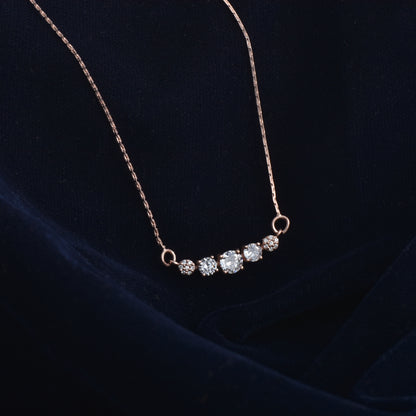 Twilight Rose: Zircon Studded Neckless