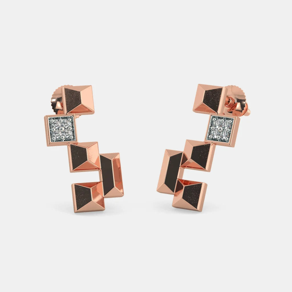 "Zircon Stone Stud Earring: A Unique Statement of Style"