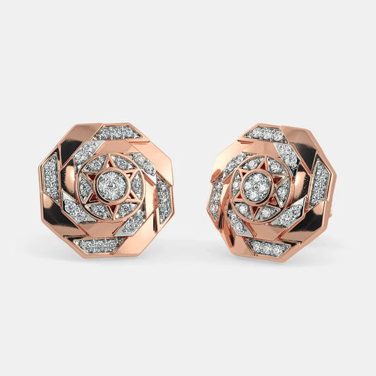 "Zircon Brilliance: The Mesmerizing Stud Earring of Elegance"