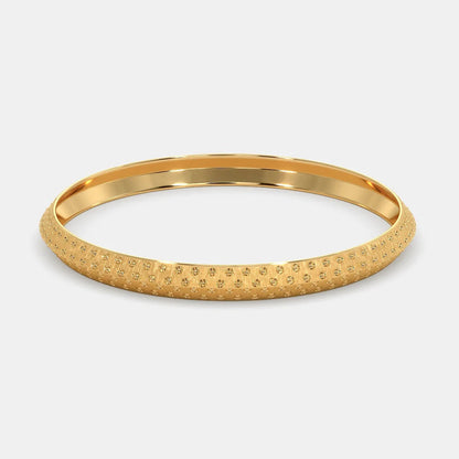 "Exude Boldness: The Striking Round Kada with a Unique Design"