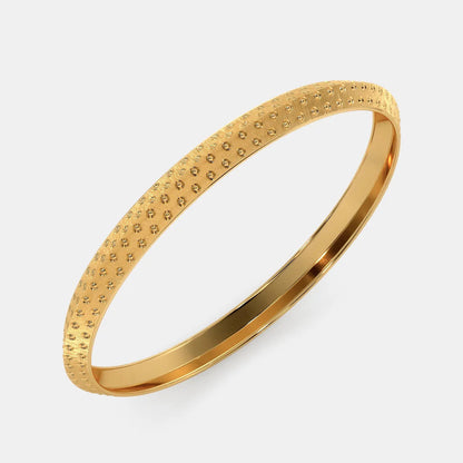 "Exude Boldness: The Striking Round Kada with a Unique Design"