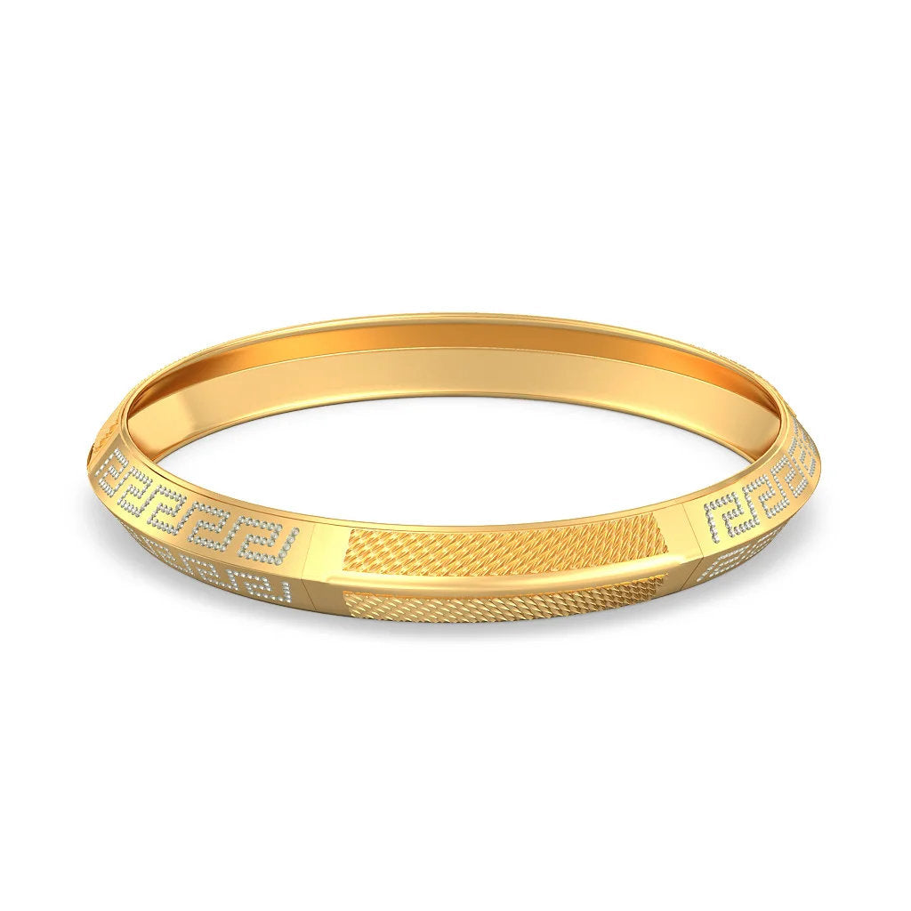 "Uniquely Designed Round Kada: A Beautiful Statement Piece"