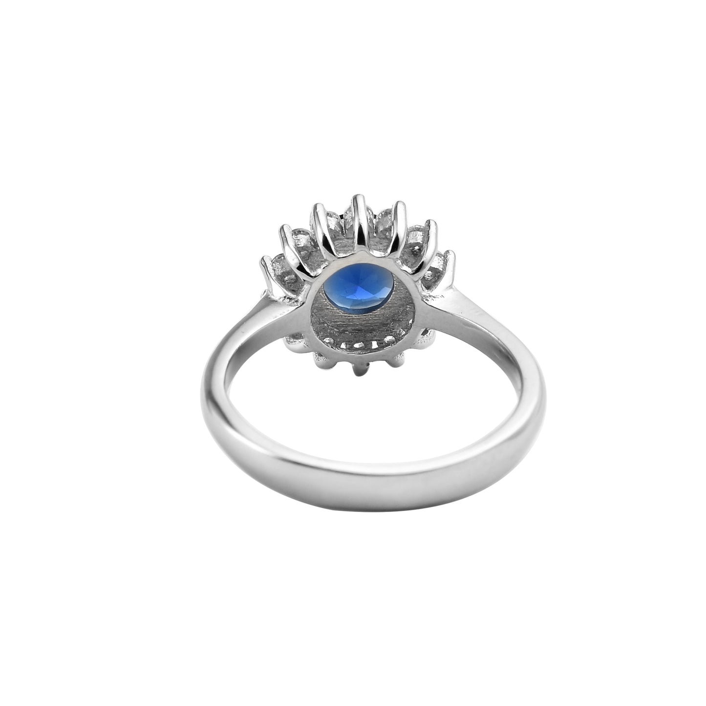 The Silver Celestial Blue Zircon Ring