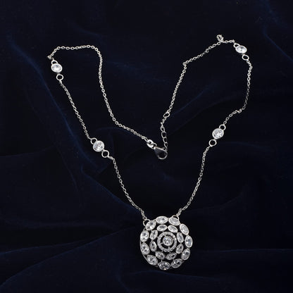 Silver Heartline Neckless