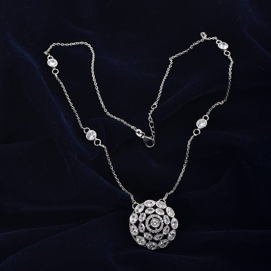 Silver Heartline Neckless