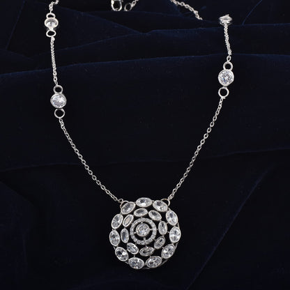 Silver Heartline Neckless