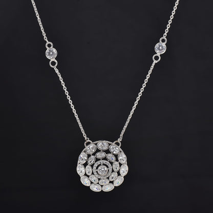 Silver Heartline Neckless