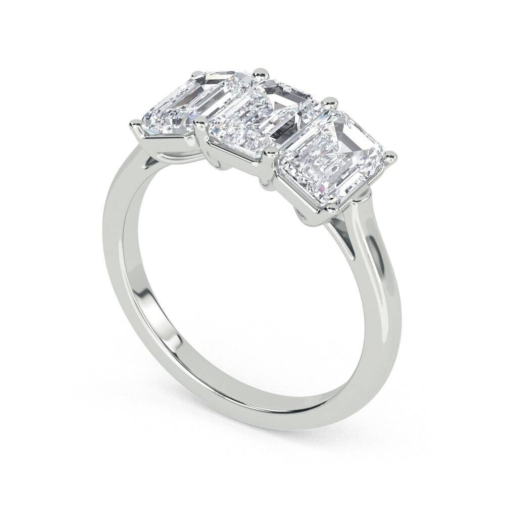 "Radiant Reverie: Moissanite Gemstone Ring in Sterling Silver "