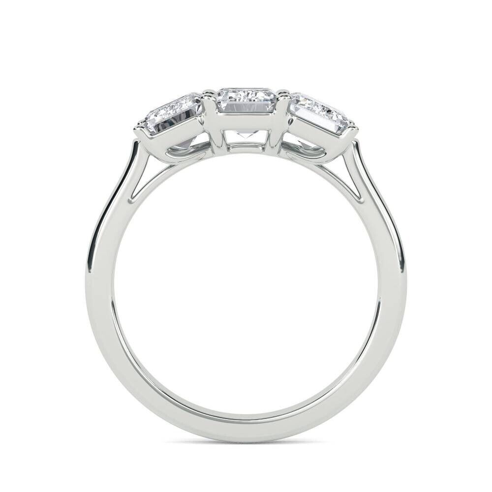 "Radiant Reverie: Moissanite Gemstone Ring in Sterling Silver "