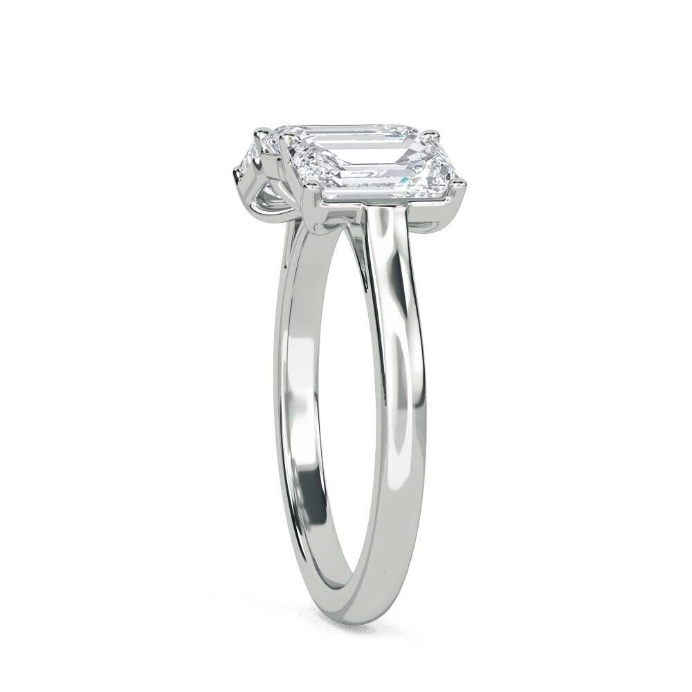 "Radiant Reverie: Moissanite Gemstone Ring in Sterling Silver "