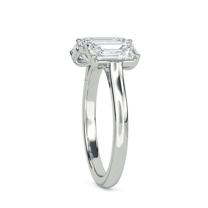 "Radiant Reverie: Moissanite Gemstone Ring in Sterling Silver "