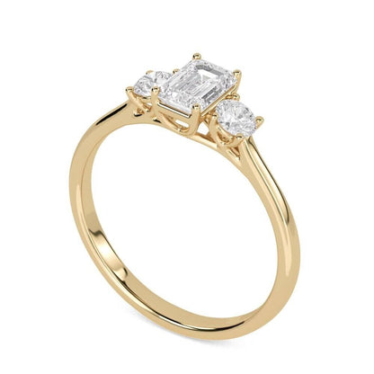 'Shimmering Zirconia Ring: Radiant in White"