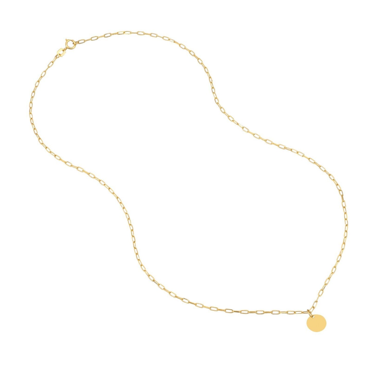 "Luxury in Gold: 925 Silver Necklace (18K Gold or Yellow Gold Rhodium, 50cm)"