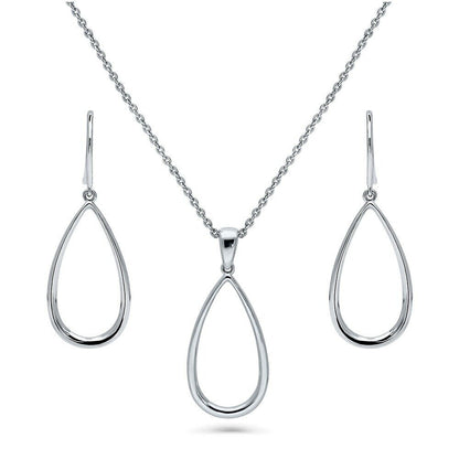 "Radiant Elegance: Sterling Silver Necklace Set"