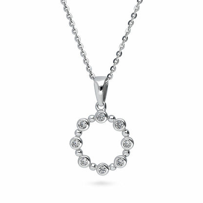 "Glimmering Elegance: 925 Silver Moissanite Necklace Set"