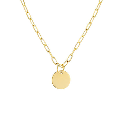 "Luxury in Gold: 925 Silver Necklace (18K Gold or Yellow Gold Rhodium, 50cm)"