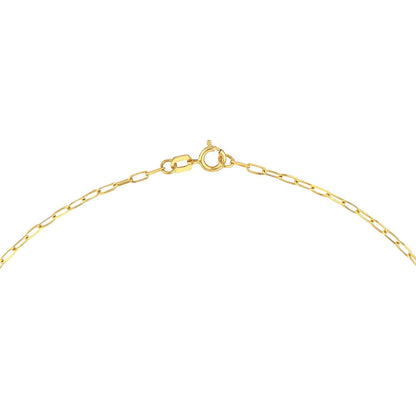 "Luxury in Gold: 925 Silver Necklace (18K Gold or Yellow Gold Rhodium, 50cm)"