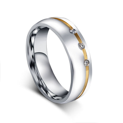 "Duet Radiance: Two-Tone Moissanite Love Bands"