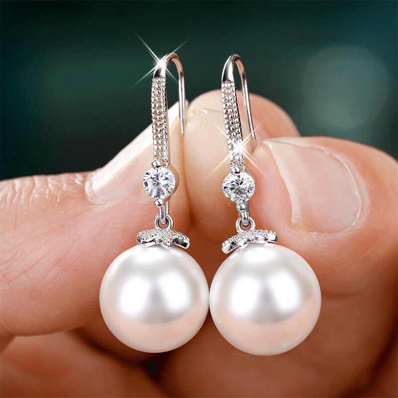 "The Perfect Pair: Pearl and Zircon Earrings for Effortless Elegance"