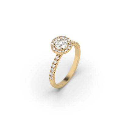 Sparkling- White Stone With Zircon Gemstone Ring